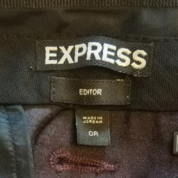 Express Editor Pants 0R Maroon/Dark  Purple - Picture 4 of 4
